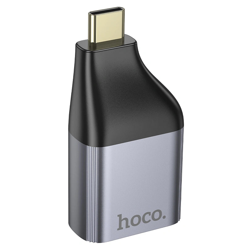 Αντάπτορας  Hoco UA34 USB-C σε VGA 2k Γκρι