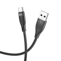 Καλώδιο σύνδεσης Hoco. DU45 Sturdy USB-A σε USB-C 3.0A για Γρήγορη Φόρτιση και Μεταφορά Δεδομένων Μαύρο 1m