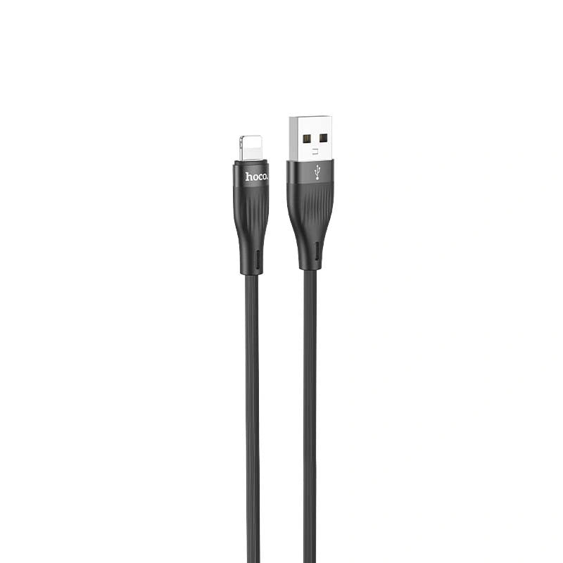 Καλώδιο Hoco. DU45 Sturdy USB-A σε Lightning 3A Μαύρο 1m