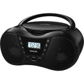 ΡαδιοCD Boombox Sencor SPT 2300 BK 4W με Bluetooth v5.1 CD USB 3.5mm και LCD Οθόνη Μαύρο