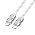 Καλώδιο Hoco U134 Primero USB-C σε USB-C 5.0A 240W Braided Γκρι 1.8m