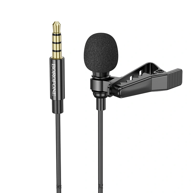 Μικρόφωνο Πέτου Borofone BFK11 Elegant Lavalier με 3.5mm Καλώδιο 2m