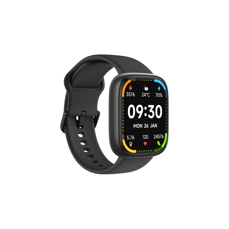 Smartwatch Maxcom Ecowatch 6 1.83" 300 mAh IP68 με Δυνατότητα Κλήσεων Black