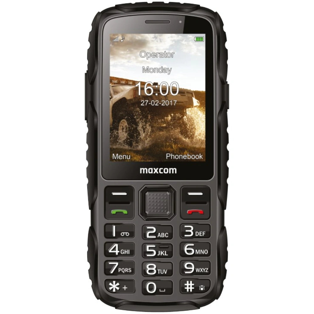 Maxcom MM920 L 2.8" Water-dust proof IP67 με Φακό, Ραδιόφωνο (Λειτουργεί χωρίς Handsfree) και Κάμερα Μαύρο
