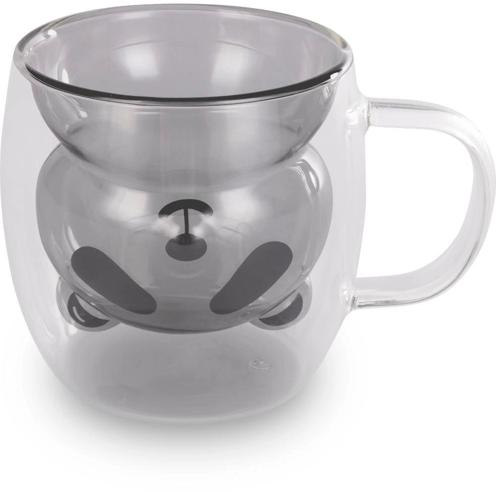 Σετ Ποτήρια VASO Lamart LT9126 Γυάλινα με Διπλό Τοίχωμα 230ml Μαύρα 2 Τεμ