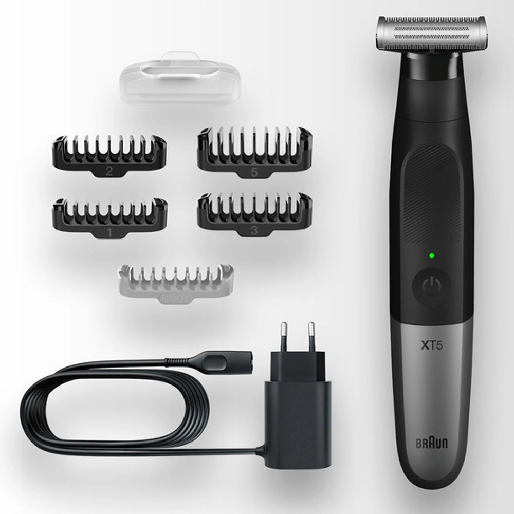 Επαναφορτιζόμενο Trimmer Braun XT5110  Κατάλληλo για Πρόσωπο και Σώμα 5+1 4D
