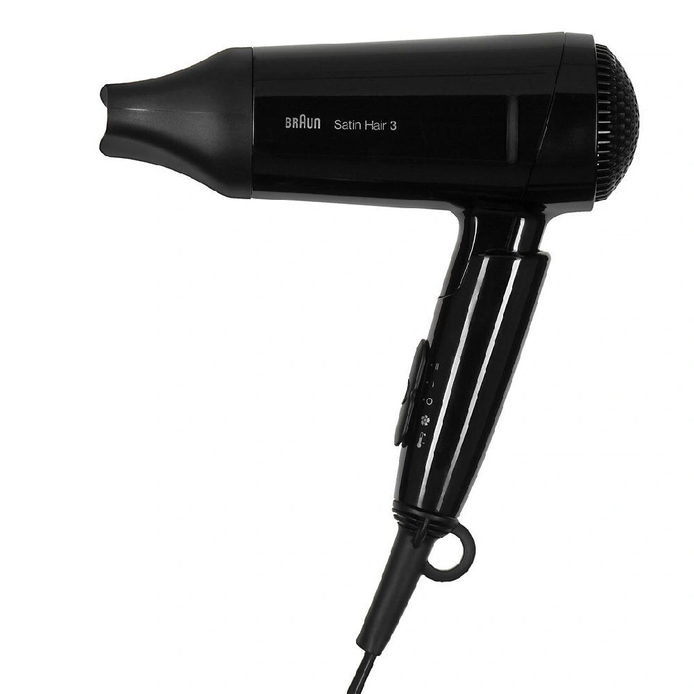 Σεσουάρ Μαλλιών Braun HD350 Satin Hair 3 Style & Go 1600W με 2 Επίπεδα Θέρμανσης Μαύρο