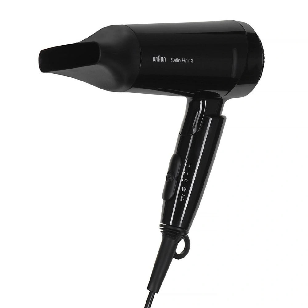 Σεσουάρ Μαλλιών Braun HD350 Satin Hair 3 Style & Go 1600W με 2 Επίπεδα Θέρμανσης Μαύρο