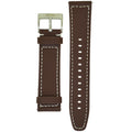 Ανταλλακτικό Watchband Hoco 20mm Universal Καφέ Δερματίνη με Ασημί Αγκράφα