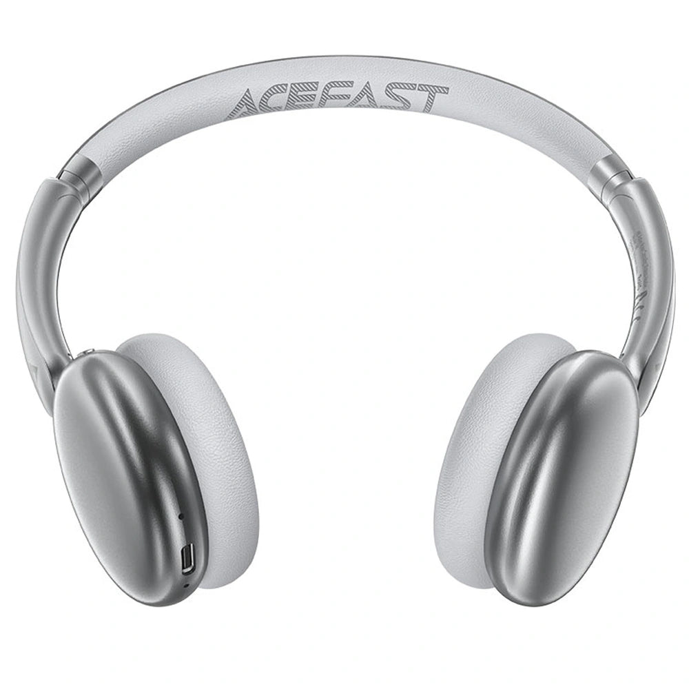 Wireless Ακουστικά Hi-Fi Stereo Acefast H8 500mAh v5.4 30db ANC Ασημί με HD Μικρόφωνο Memory Foam Μαξιλαράκια και Θήκη
