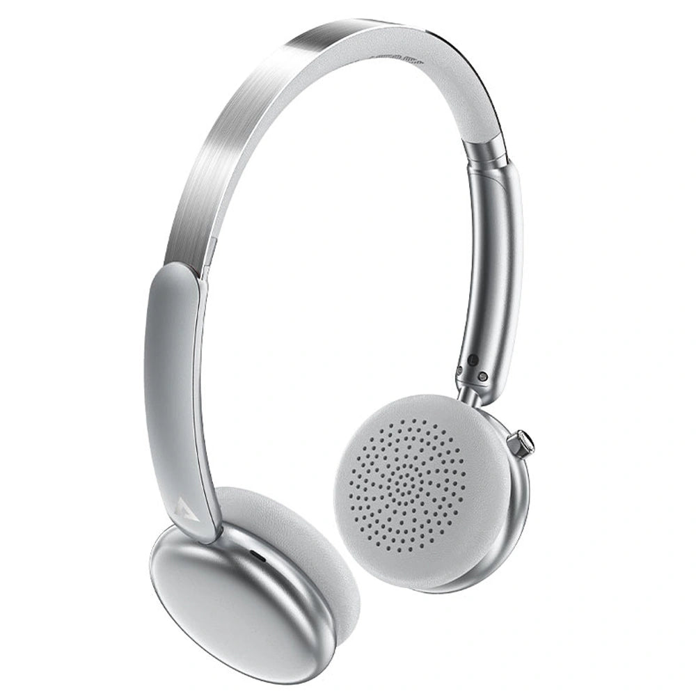 Wireless Ακουστικά Hi-Fi Stereo Acefast H8 500mAh v5.4 30db ANC Ασημί με HD Μικρόφωνο Memory Foam Μαξιλαράκια και Θήκη