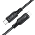 Καλώδιο Σύνδεσης Acefast C17-03 USB-C σε USB-C PD60W 3A Fast Charge USB2.0 Silicon Μαύρο 1.2m