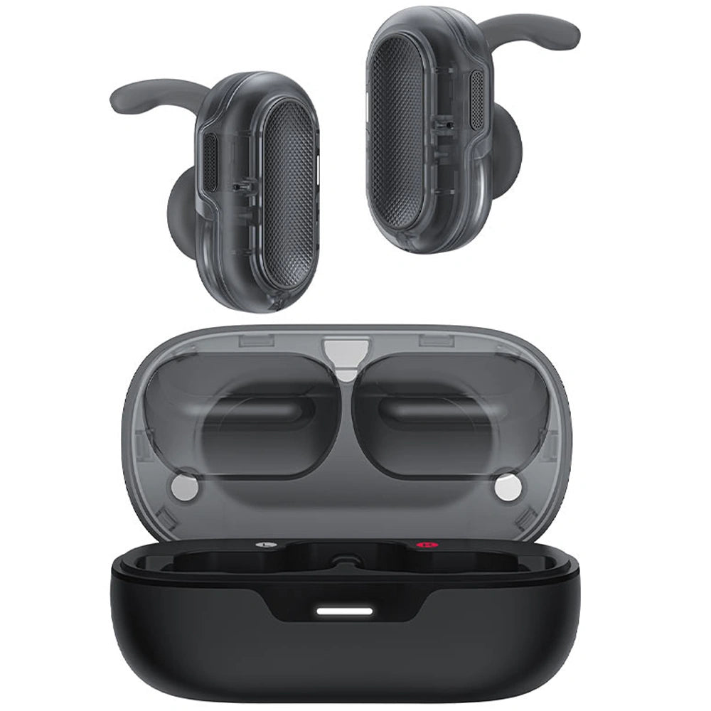 Wireless Earphones Hands Free Acefast FA003 TWS v5.3 550mAh 8hr Λειτουργίας 4-Mic ENC Τεχνολογία IPX4 και Ασύρματη Φόρτιση Μαύρα