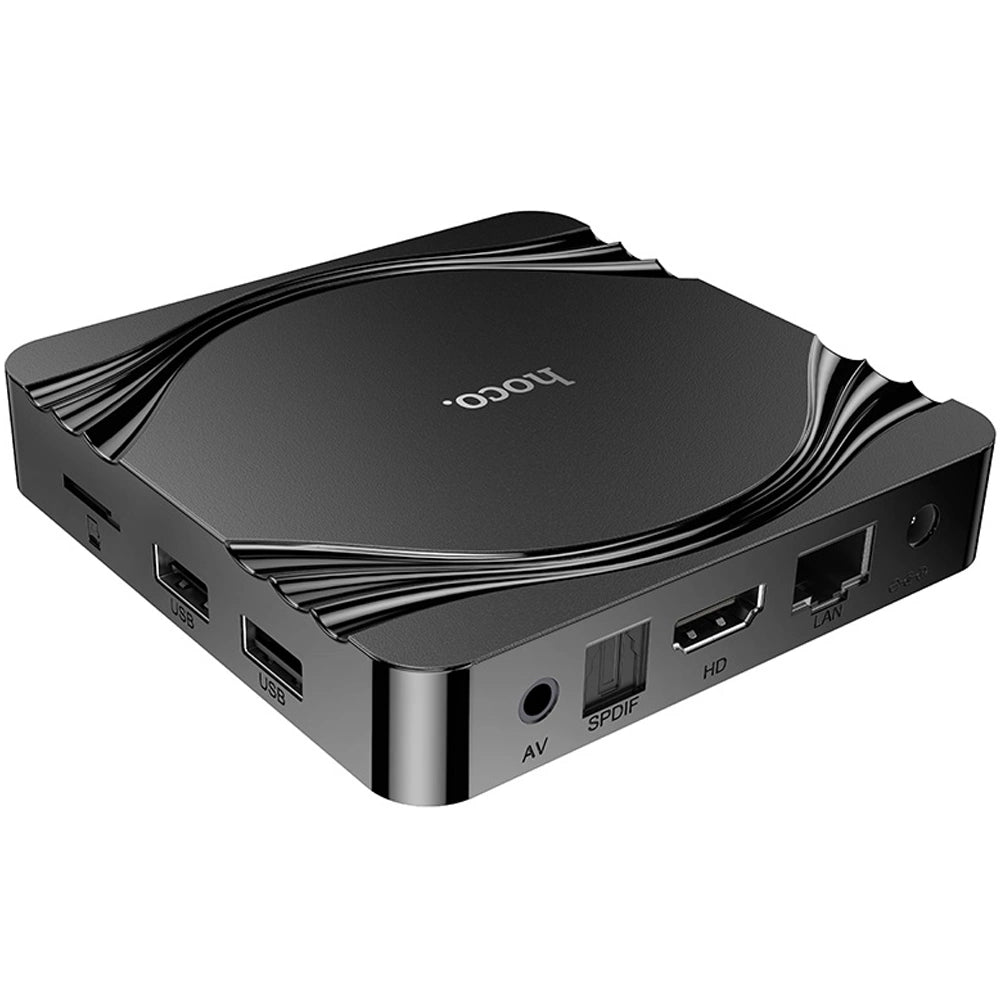 TV Box Hoco. DQ10 Navio 4K UHD 60Fps με WiFi RJ45 4GB RAM+32GB ROM v5.0 Android 12 Δεν είναι συμβατό με Magenta TV και Netflix.