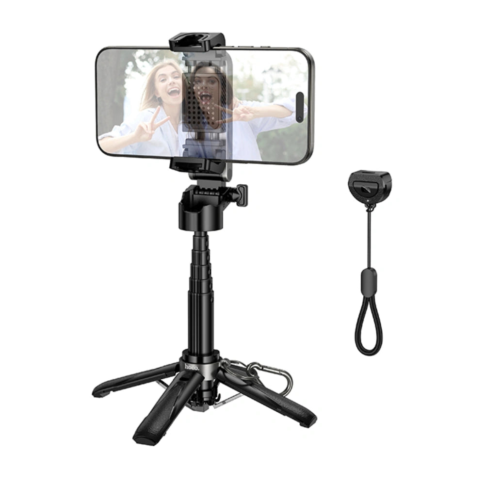 Βάση Στήριξης και Selfie Stick Hoco K27 Magic Mini για Συσκευές 4.5"- 7" με Τηλεχειρισμό Bluetooth v5.2 55mAh και Δυνατότητα Επέκτασης