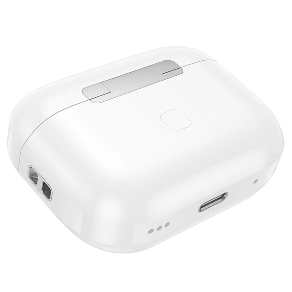 Wireless Hands Free Hoco EW88 Rampino ANC v5.4 280mAh 4 Ώρες Ομιλίας Σύστημα Εύρεσης Ακουστικού και Οθόνη Αφής Λευκά