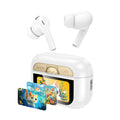Wireless Hands Free Hoco EW88 Rampino ANC v5.4 280mAh 4 Ώρες Ομιλίας Σύστημα Εύρεσης Ακουστικού και Οθόνη Αφής Λευκά