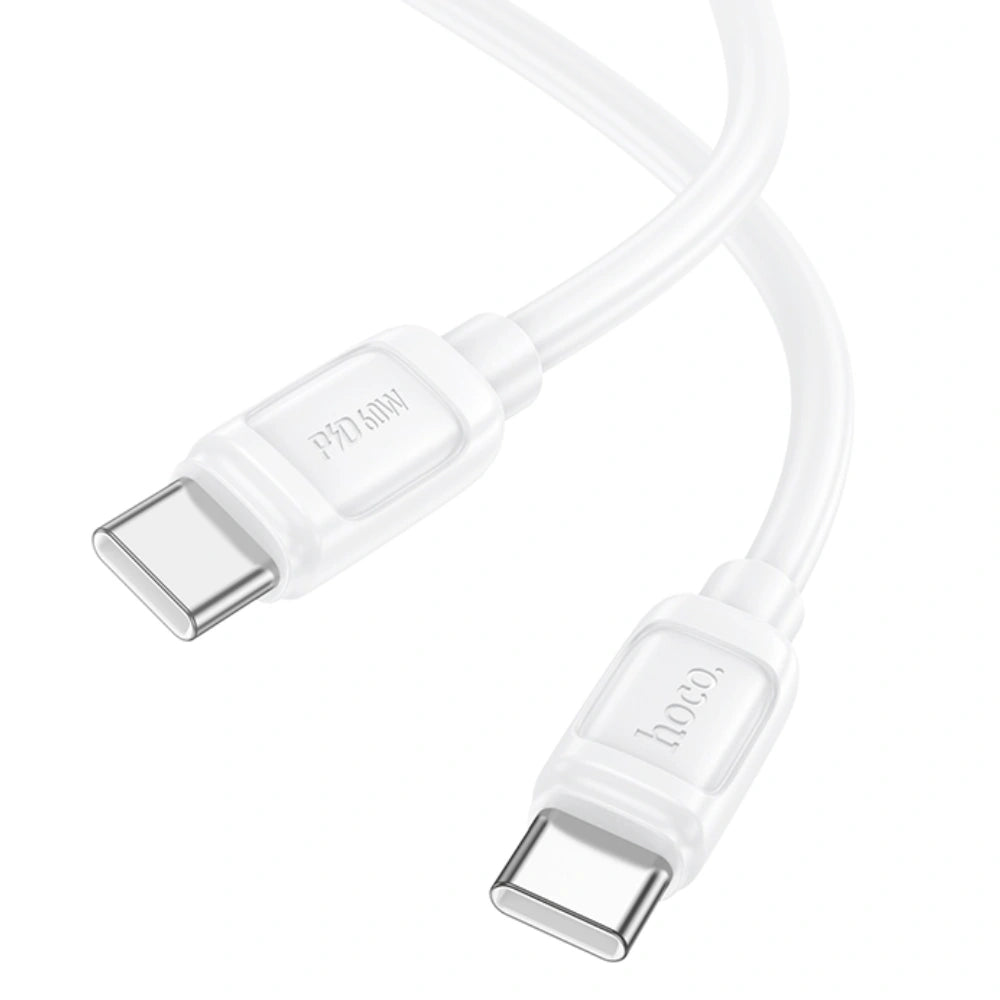 Καλώδιο Hoco X115 Surpass USB-C σε USB-C PD60W 3.0A Λευκό 1m