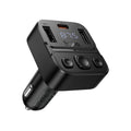 Bluetooth FM Transmitter Hoco E87 Delta 35W με 2xUSB-A και 1xUSB-C PD20W BT5.4 Υποστηρίζει Αναπαραγωγή Μουσικής απο USB και Απάντηση Κλήσεων