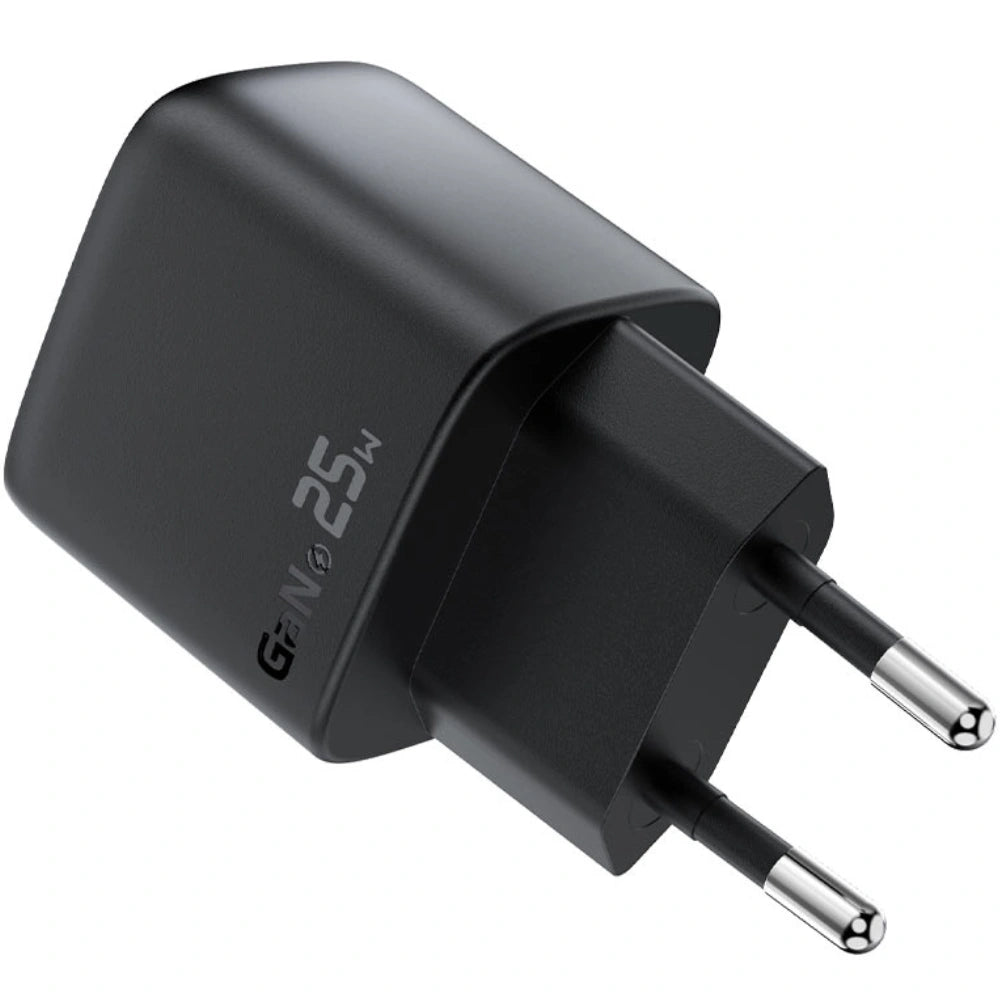 Φορτιστής Ταξιδίου Acefast A114 Fast Charging 1xUSB-A + 1xUSB-C PD25W QC3.0 GaN με LED Ένδειξη Μαύρος