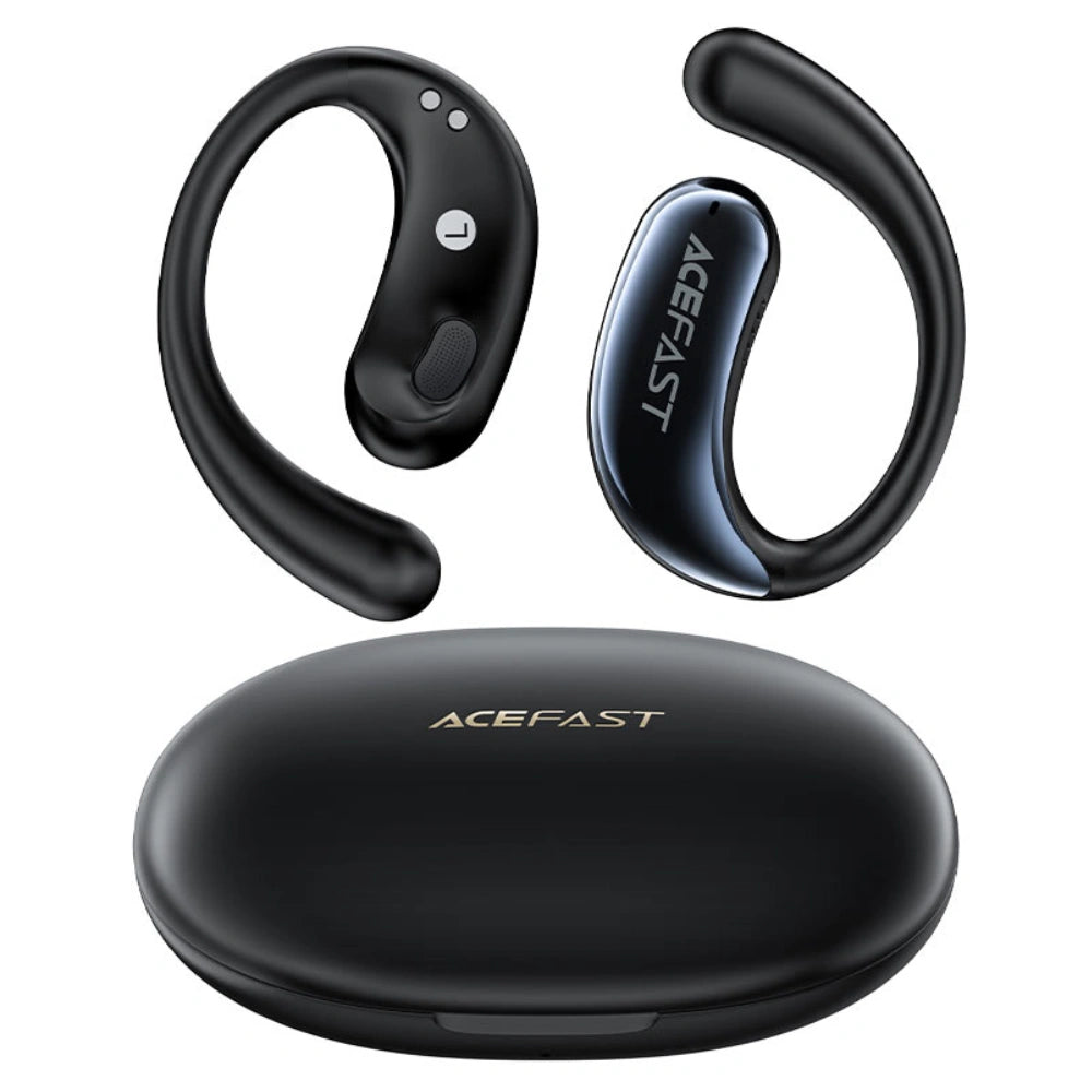 Wireless Earphones Hands Free Acefast FA005 TWS Ultra Thin v5.4 400mAh 20hr Λειτουργίας ENC IPX4 Μαύρα