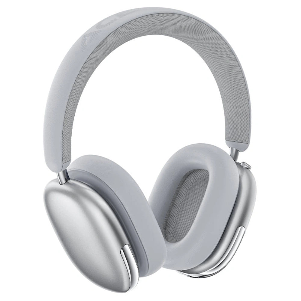Wireless Ακουστικά Stereo Acefast H9 500mAh v5.4 30dB ANC με Μικρόφωνο και Πλήκτρο Λειτουργιών Ασημί