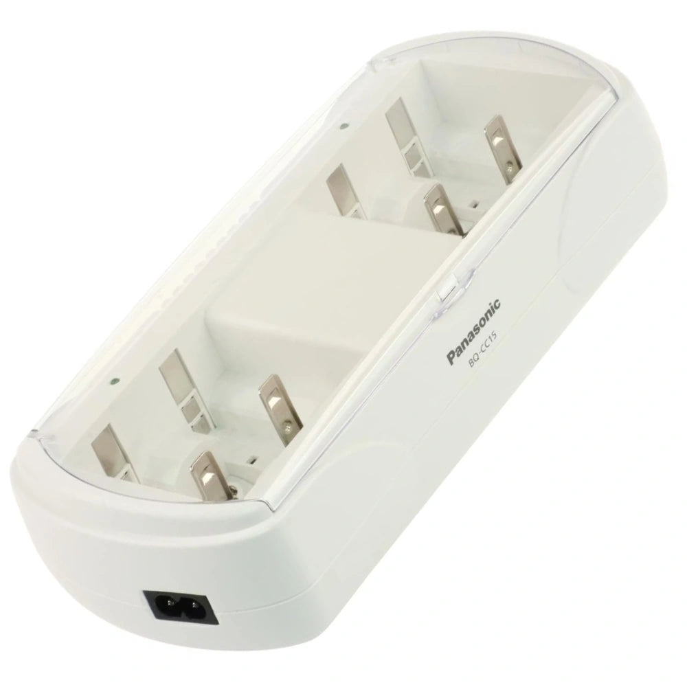 Φορτιστής Μπαταριών Panasonic BQ-CC15 Universal 4 Θέσεων με Αυτόματη Διακοπή και Γρήγορη Φόρτιση 6hr Συμβατός με Μπαταρίες AA/AAA/C/D/9V