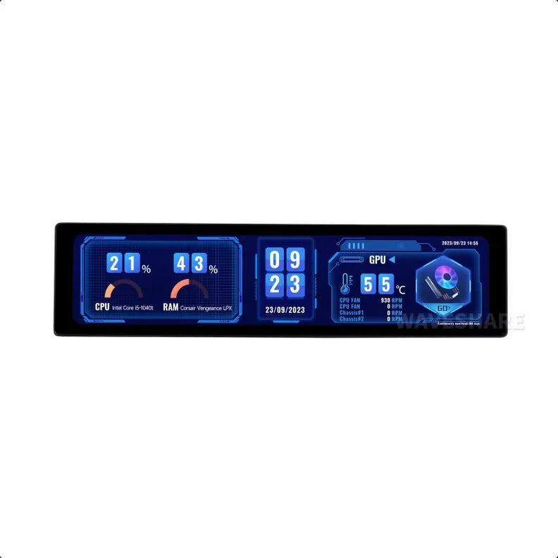 11.9inch IPS Display, 320×1480 Pixel, Toughened Glass Panel, HDMI Interface