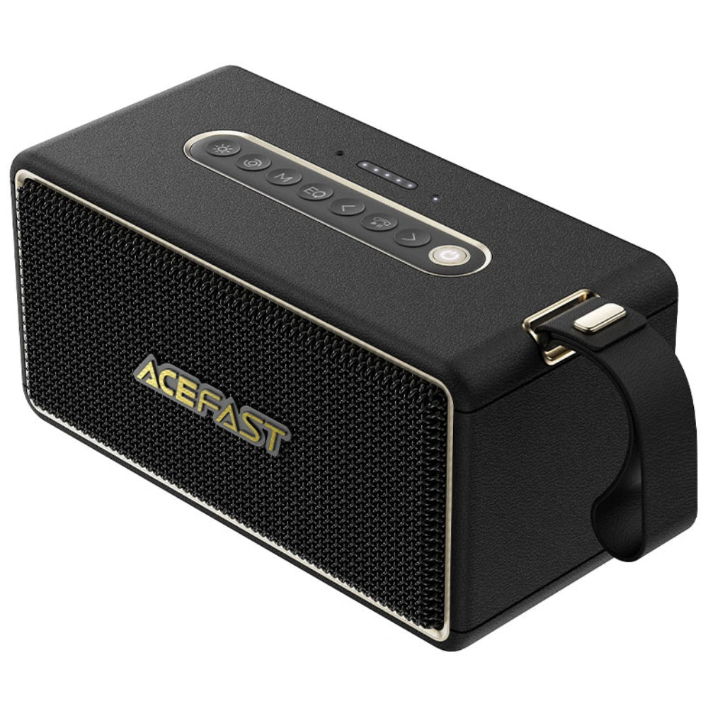 Φορητό Ηχείο Wireless Acefast K3 Max v5.4 TWS 80W 5000mAh με Μικρόφωνο USB AUX TF και RGB Φωτισμό IPX6 Μαύρο