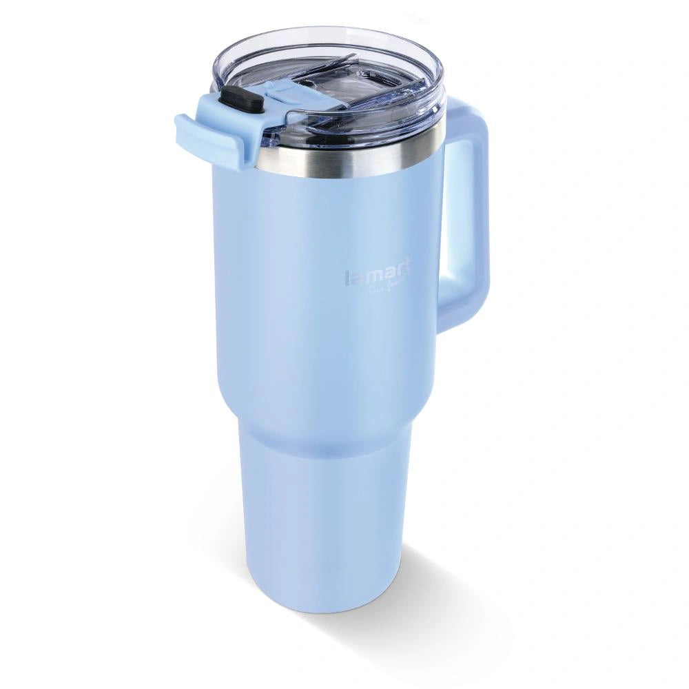 Ποτήρι Θερμός από Ανοξείδωτο & Πλαστικό 1.2L HUGE Lamart LT4087 Μπλε