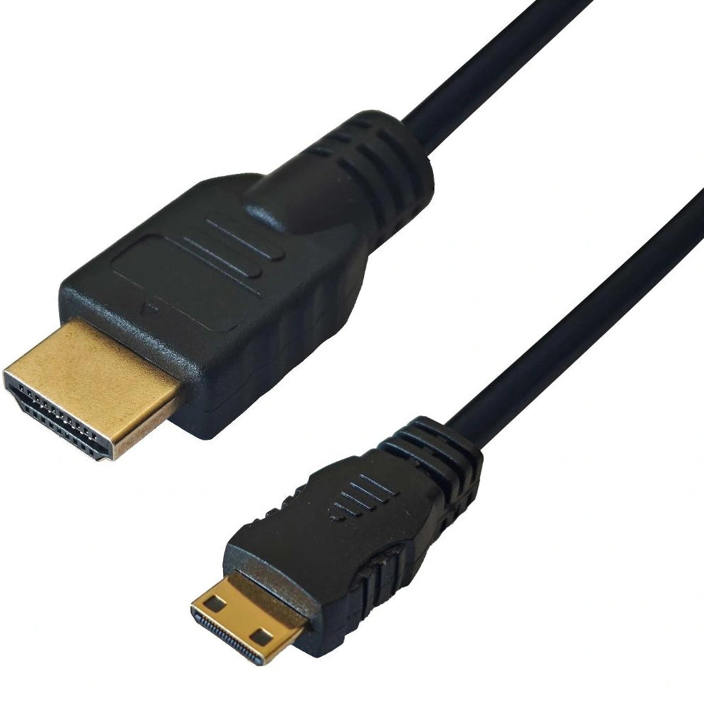Καλώδιο HDMI σε Mini HDMI Yenkee YCH 215 2.0 4K/60Hz Gold Plated Μαύρο 1.5m
