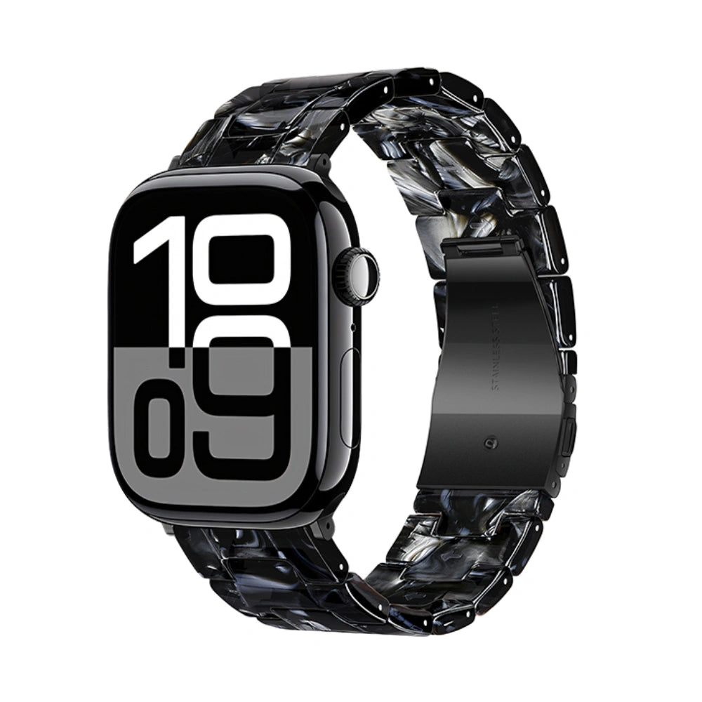 Watchband Hoco WA36 Elegant Series 44/45/46/49mm Πλαστικό Μπρασελέ για Apple Watch series 1/2/3/4/5/6/7/8/9/se/ultra1/ultra2 Μαύρο