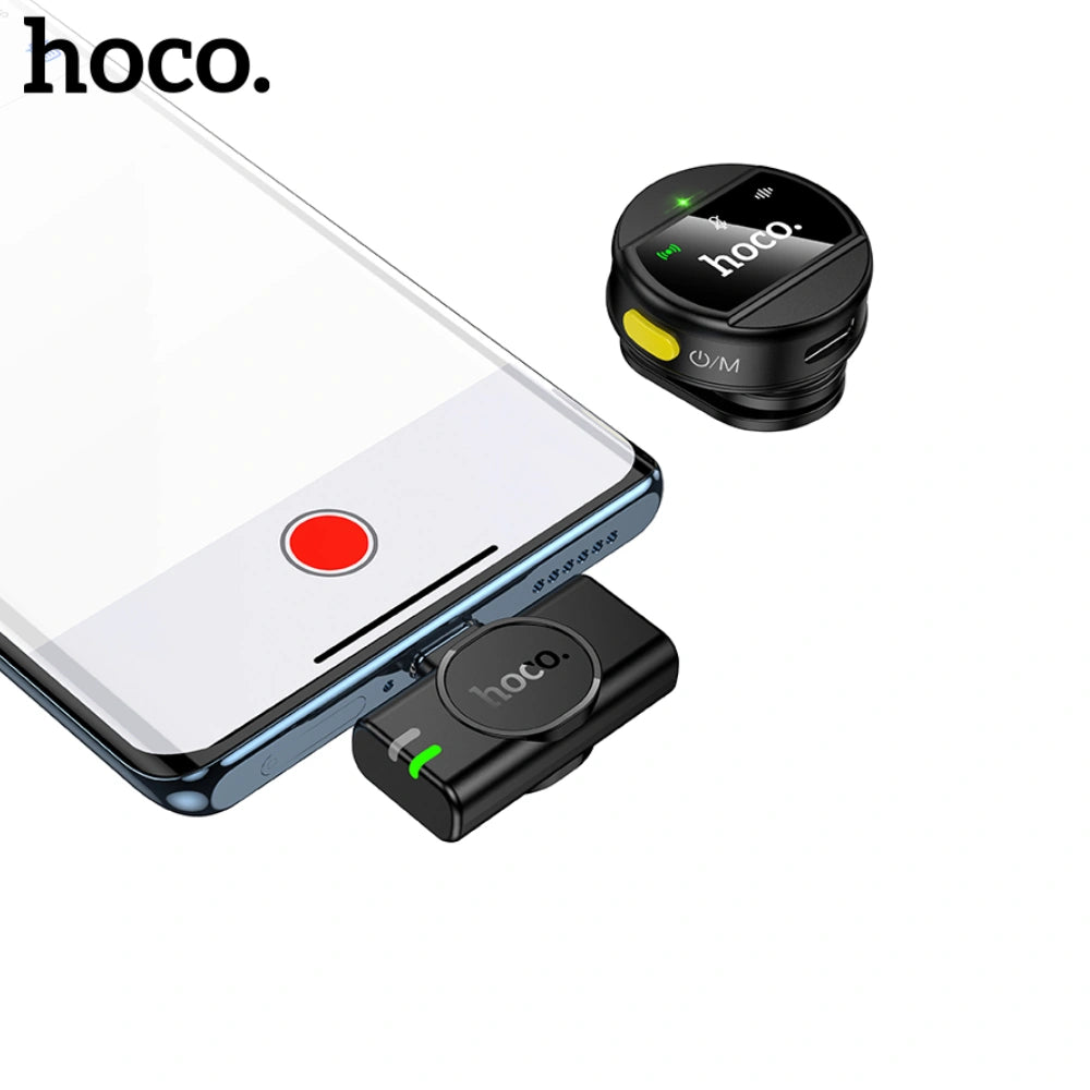 Μικρόφωνο Πέτου Hoco L21 Charm Μαγνητικό 800mAh 80min Χρήσης Type-C  Μαύρο