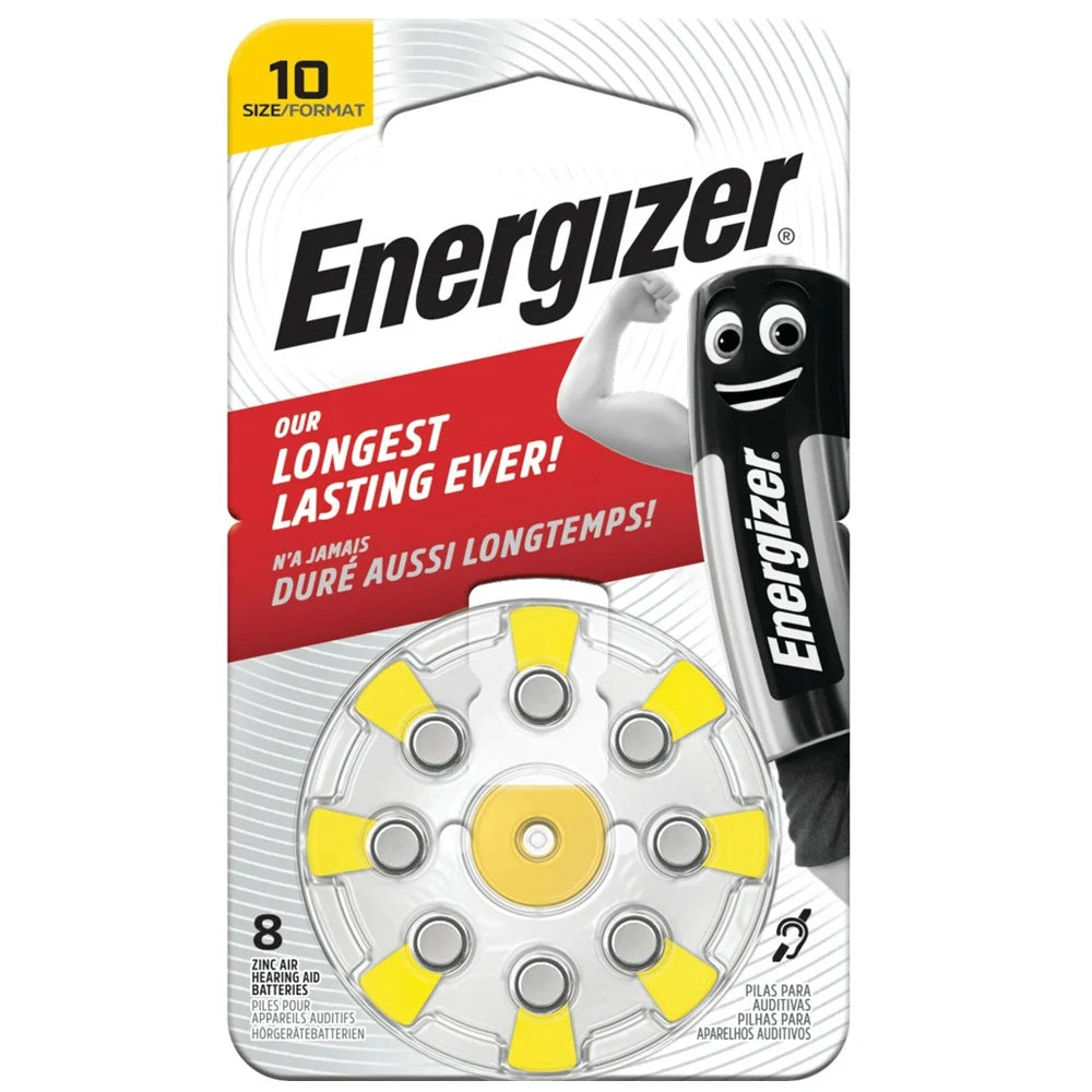 Μπαταρίες Ακουστικών Βαρηκοΐας Energizer Size 10 1.45V Τεμ. 8