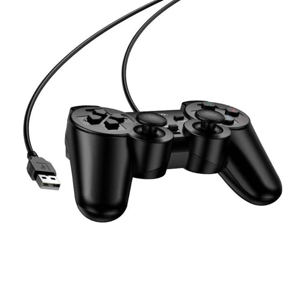 Gamepad Hoco GA3 Ενσύρματο με USB-A Συμβατό με PC Μήκος Καλωδίου 1.5m Μαύρο