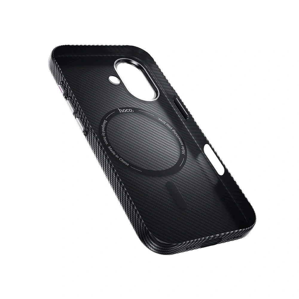 Θήκη Hoco Carbon Fiber Magsafe για Apple iPhone 17  Μαύρη