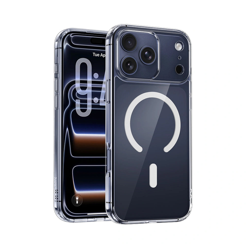 Θήκη Hoco TPU Magnetic Series Airbag Anti-fall για Apple iPhone 17 Pro Διάφανη