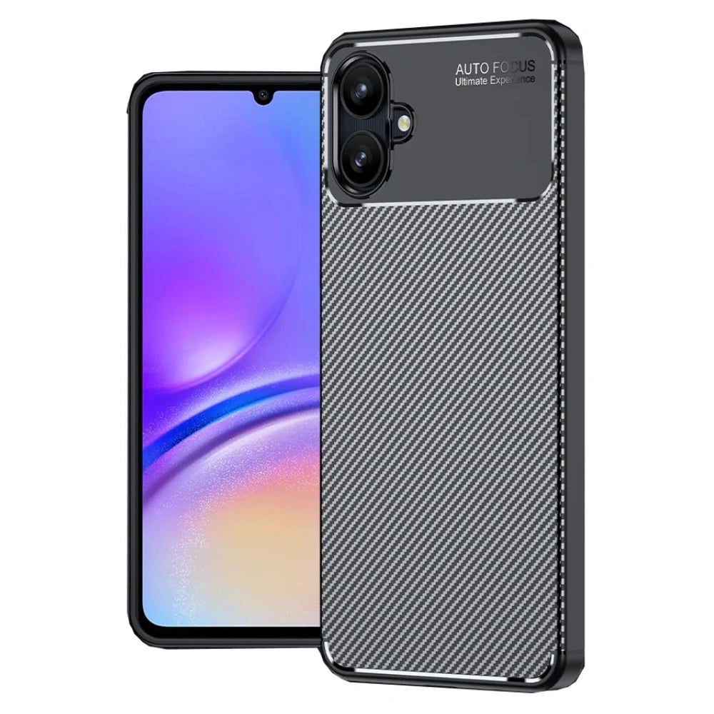Θήκη Ancus AutoFocus Carbon Fiber για Samsung Galaxy A07 4G A07s 4G Μαύρη