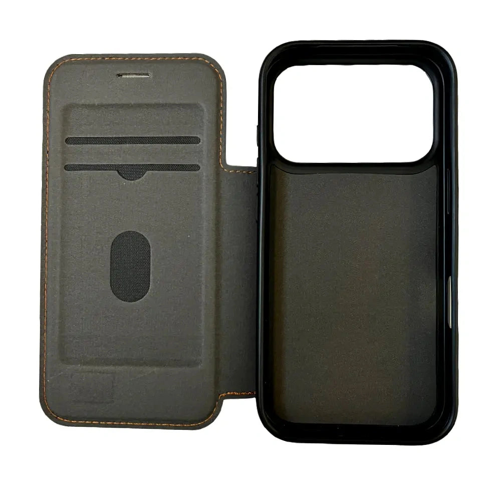 Θήκη Folio TPU Ancus Magnetic Ring για Apple iPhone 17 Pro 5G Μαύρη