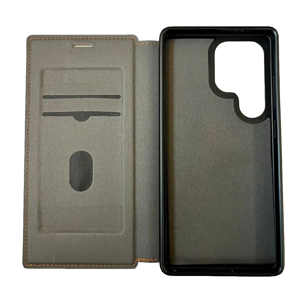 Θήκη Folio TPU Ancus Magnetic Ring για Samsung S938 Galaxy S25 Ultra 5G Μαύρη