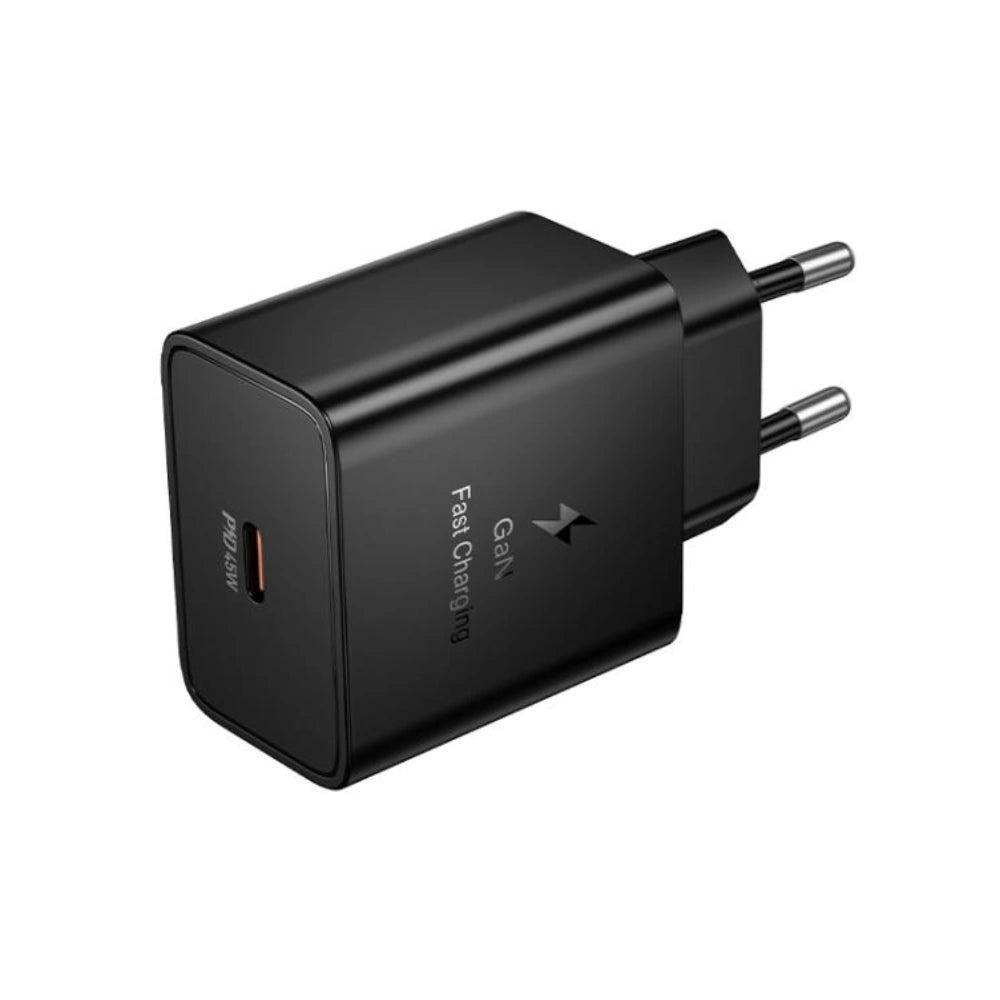 Φορτιστής Ταξιδίου Hoco N77 Star GaN 45W Fast Charge με 1xUSB-C Μαύρος