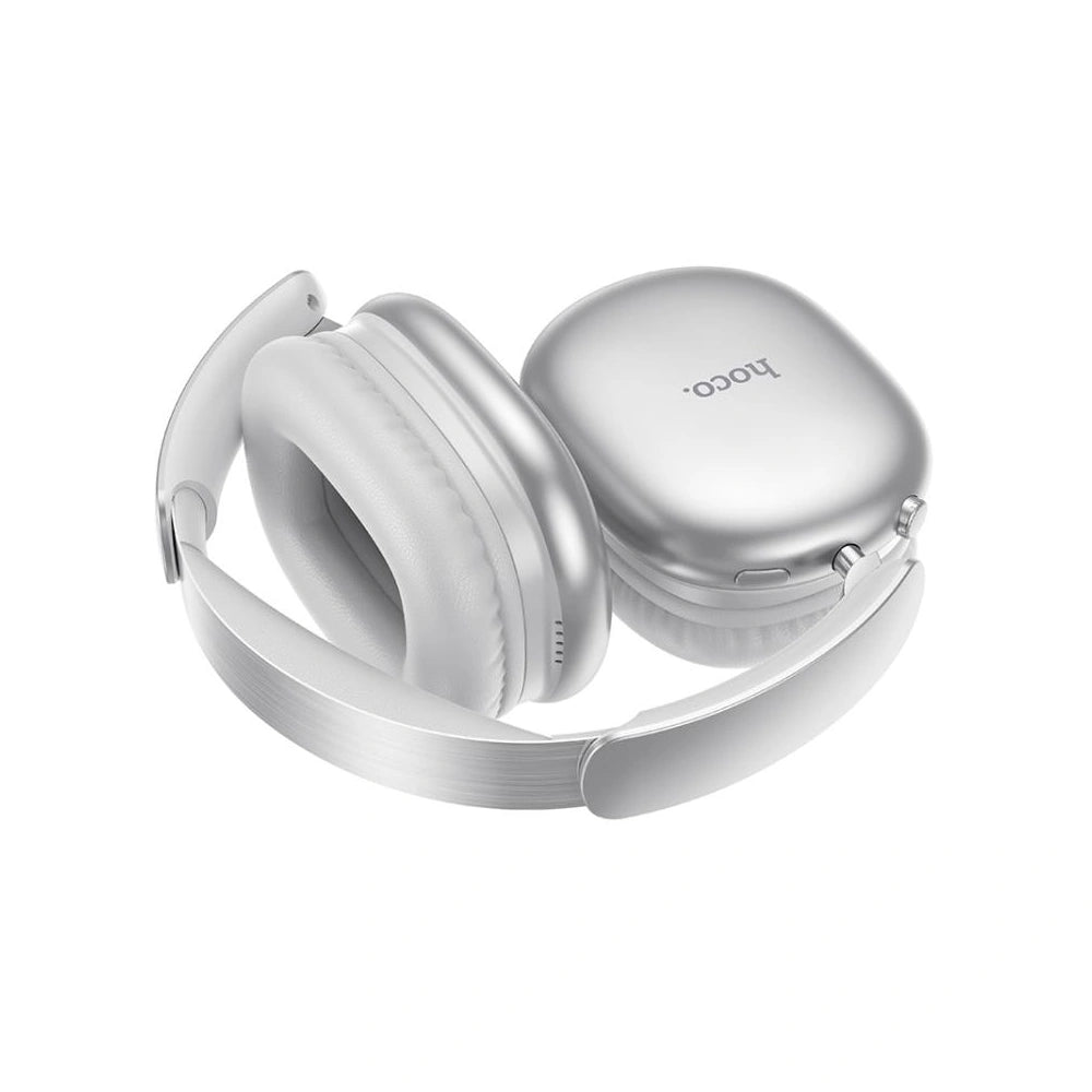 Wireless Ακουστικά Stereo Hoco W73 Graceful HiFi Audio v6.0 400mAh 45 Ώρες Ομιλίας AUX USB-C Ασημί