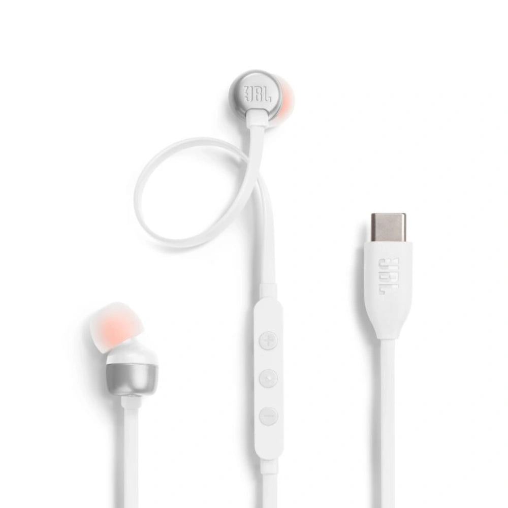 Hands Free JBL 310C In-ear USB-C JBLT310CWHT Λευκά