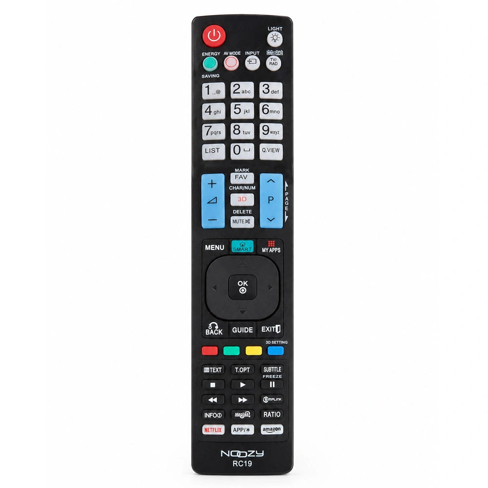 Τηλεχειριστήριο Noozy RC19 για Τηλεοράσεις LG, Samsung  Άμεσης Αντικατάστασης με Φωτιζόμενο Πληκτρολόγιο, RC19-2