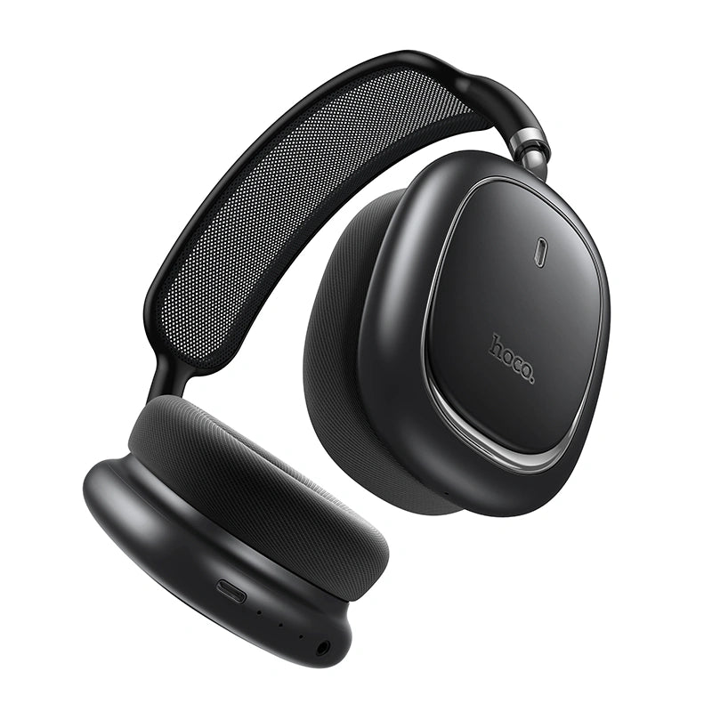 Wireless Ακουστικά Stereo Hoco W68 Calma HiFi Audio ANC v6.0 400mAh 45 Ώρες Ομιλίας AUX USB-C Γκρι