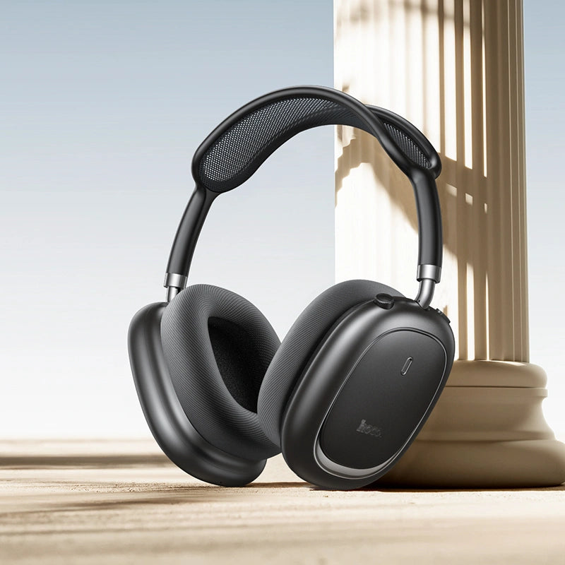 Wireless Ακουστικά Stereo Hoco W68 Calma HiFi Audio ANC v6.0 400mAh 45 Ώρες Ομιλίας AUX USB-C Γκρι