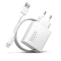 Φορτιστής Ταξιδίου Xiaomi Charge Combo 100W BHR095VEU Quick Charge 3.0 με Καλώδιο USB-C 1μ