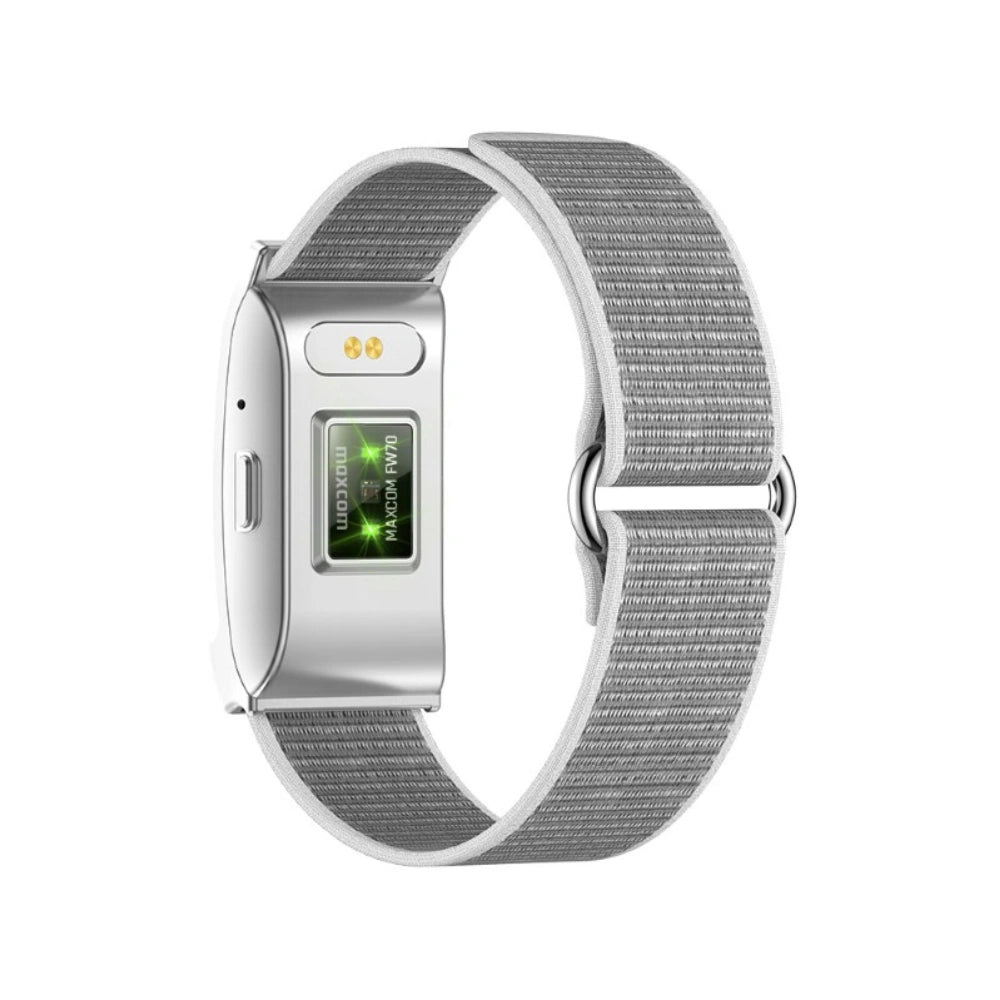 Maxcom Smart Band FW70 200mAh IP68 με 70 Επιλογές Άσκησης και Μετρήσεων Silver