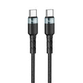 Καλώδιο Hoco. SU99 Max USB-C σε USB-C Fast Charging 60W Braided Μαύρο 1m