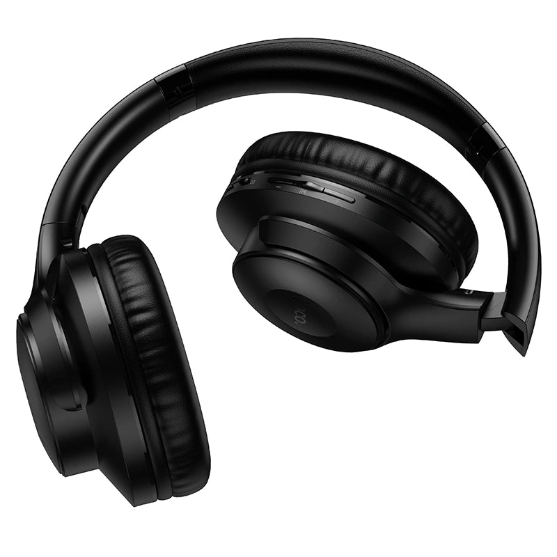 Wireless Ακουστικά Stereo Hoco W71 Cool v6.0 600mAh 26hr Χρήσης με Μικρόφωνο και Λειτουργία Ηχείου Μαύρα